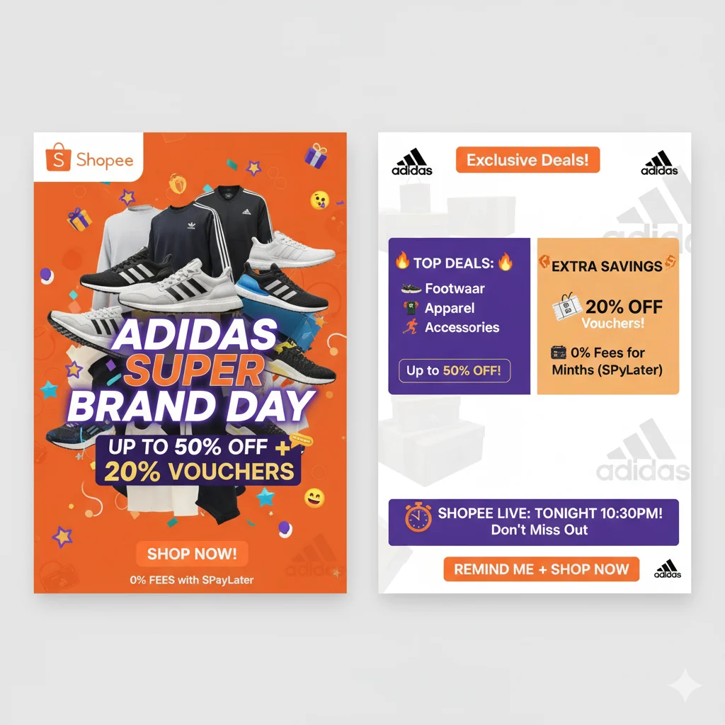 Up to 50% Off Adidas Shoes + Extra 20% Off at Adidas