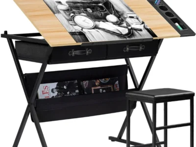 VECELO Drafting Table Art Desk Deal at Amazon