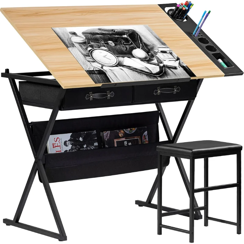 VECELO Drafting Table Art Desk Deal at Amazon