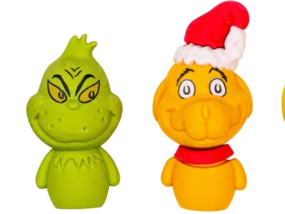 Dr. Seuss Grinch Erasers 24-Count Just $12.xx at Amazon
