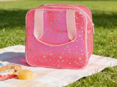 Pink Star Pattern PVC Cosmetic Bag ONLY $4.xx (Reg $13)