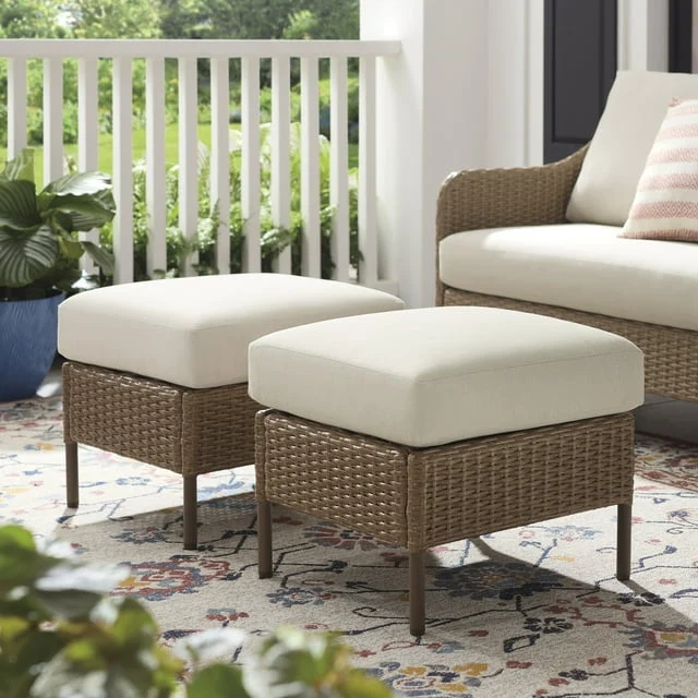Mainstays Chelsea Outdoor Patio Ottoman Only $97 at Walmart
