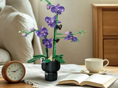 Purple Orchid Flower Building Set Deal