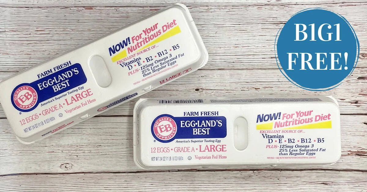 Eggland’s Best Eggs Only $2 (Reg. $4) at Kroger