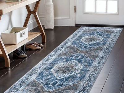 Bungalow Rose Jodhveer 4×6-Foot Washable Non-Slip Area Rug for $56 + free shipping