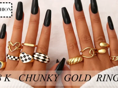 Amazon : FAXHION 12 PCS Chunky Gold Plated Rings for Women $6 (Reg$10) + Free Prime Shipping. #Ad