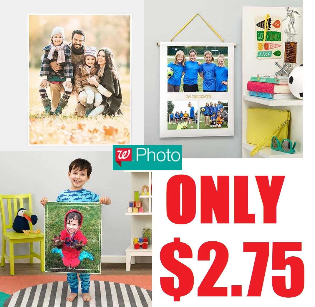 Canvas Photo 11×14 Prints Only $15 at Walgreens