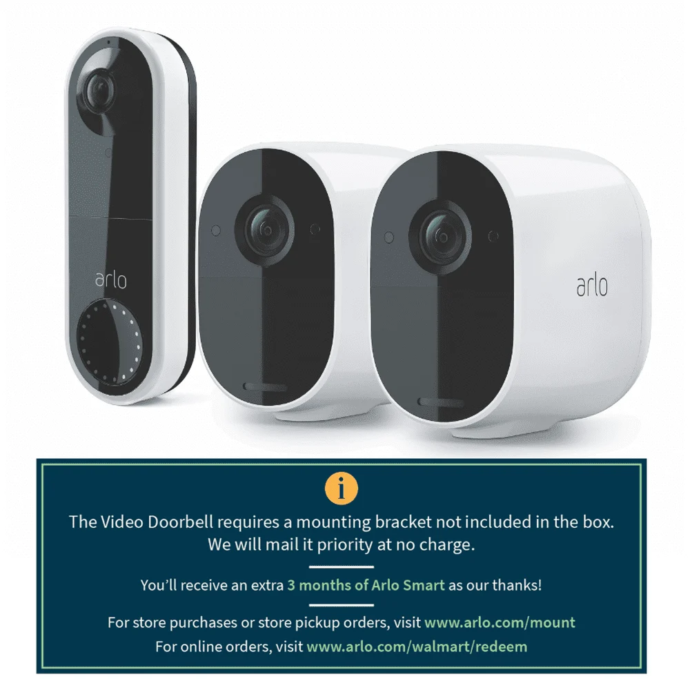 Arlo Security Cameras & Doorbell Deals from $25 at QVC