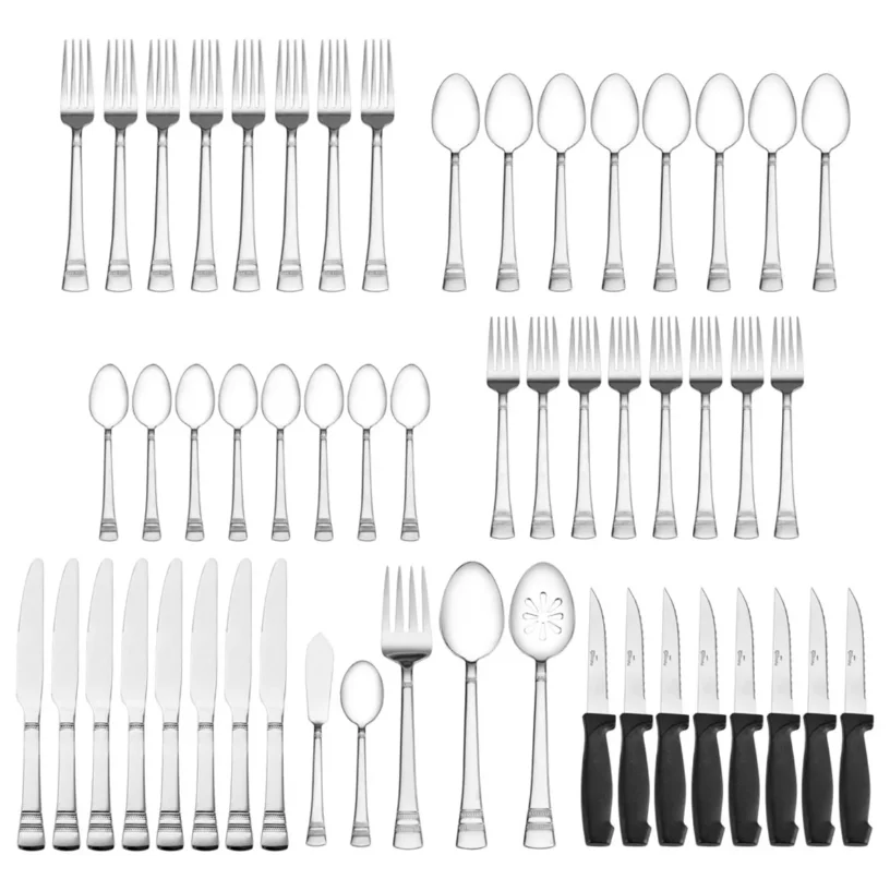 Pfaltzgraff 53-Piece Stainless Steel Flatware Set Deal: Save 81% at Wayfair