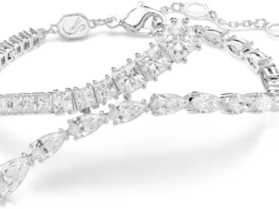 $122.xx Swarovski Matrix Bracelet Mixed Cuts Clear at Amazon