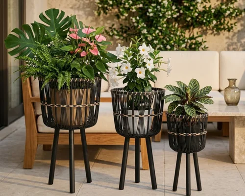 Wicker Planter Stand 3-Piece Set for $34.99 (Reg. $103.93) at Wayfair