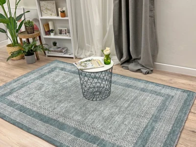 $8.40 Honeycomb Cotton Weave Washable Area Rug at Wayfair