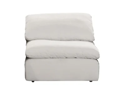 $33.90 Molly 30 Inch Upholstered Modular Armless Chair Ivory at Wayfair