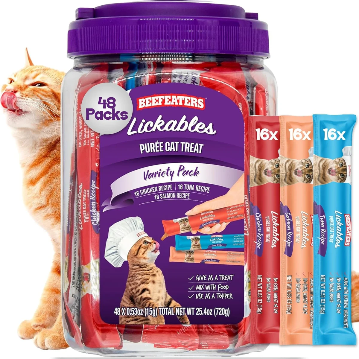 48-Count Beefeaters Cat Treats Only $1.xx at Amazon