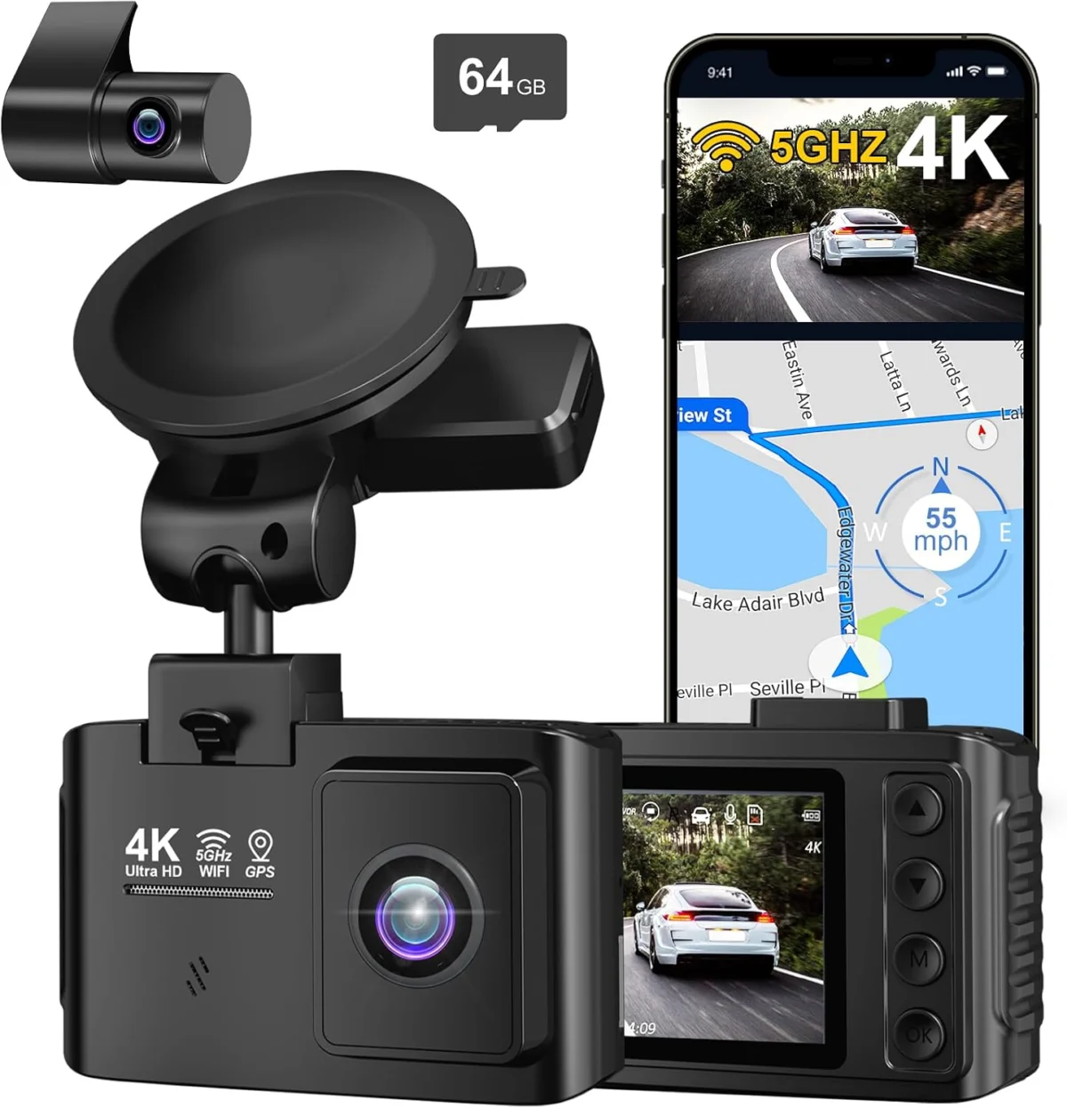 Wanlipo Dual Channel Dash Cam Only $35.xx at Amazon