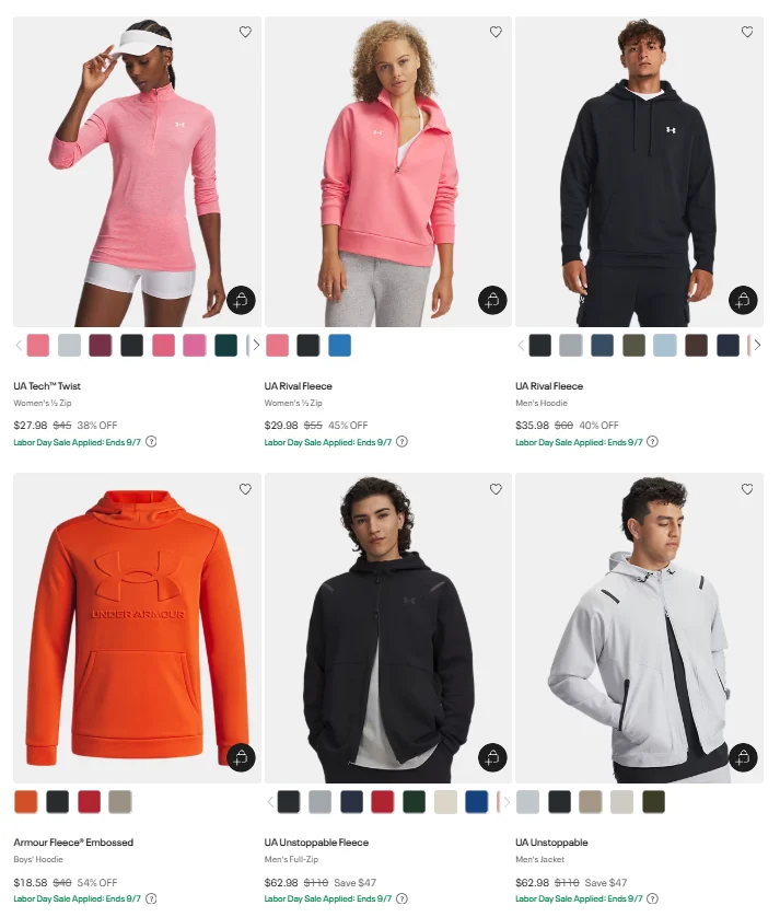 Under Armour Hoodies and Sweatshirts Deal: Save $24.21 at Under Armour