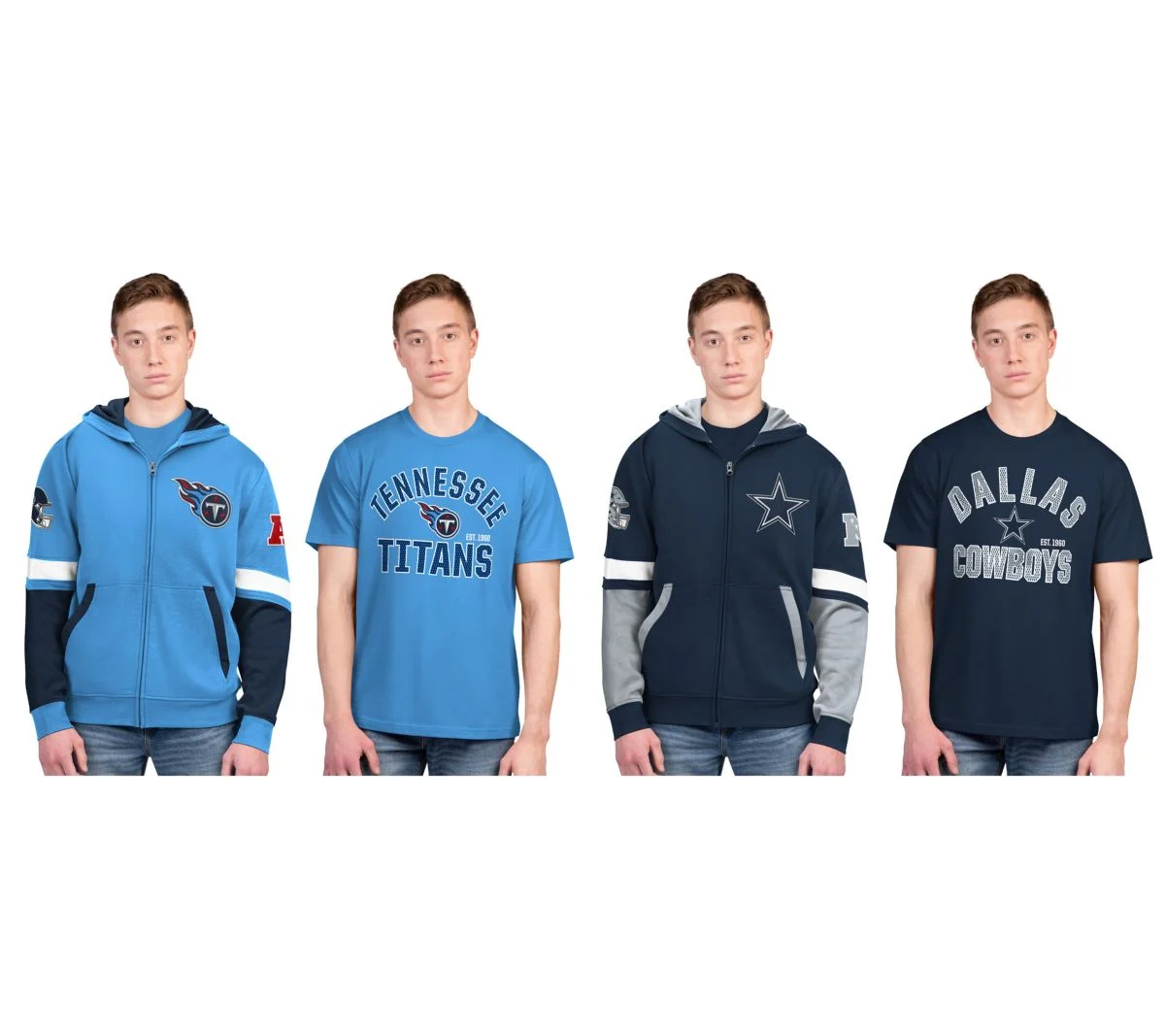 NFL Officially Licensed T-Shirt & Hoodie Combo Only $50 at QVC