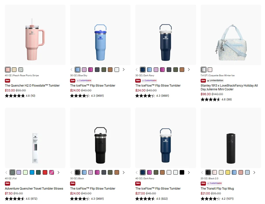 Water Bottles & Tumblers Deal: Save 50% at Stanley