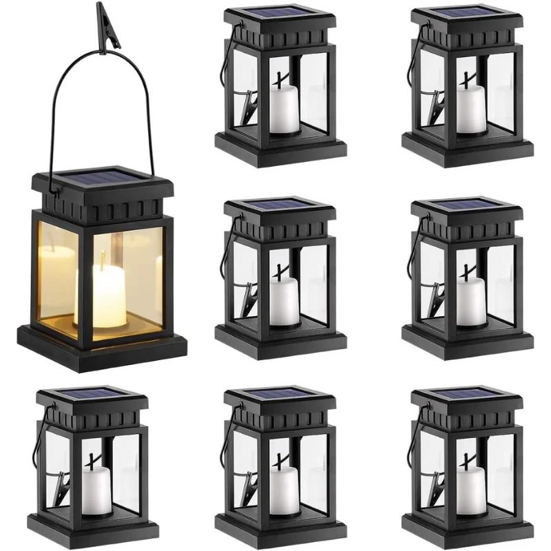 GIGALUMI 8 Pack Solar Hanging Lantern Deal: Save 48% at Amazon