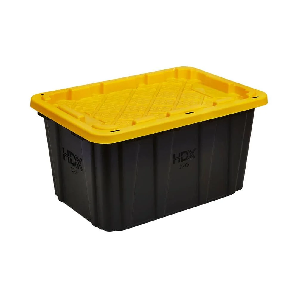 HDX 27 Gal. Tough Storage Tote Clearance at Home Depot