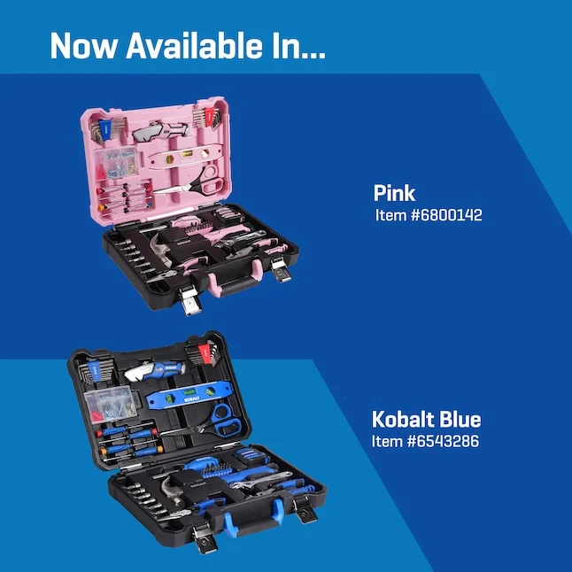 Kobalt 158-Piece DIY Toolkit New Colors Dropping Soon at Lowes