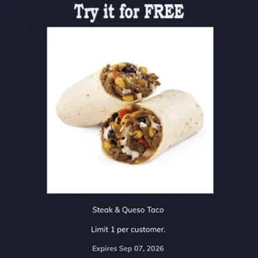FREE Steak & Queso Taco at Love’s Travel Stops