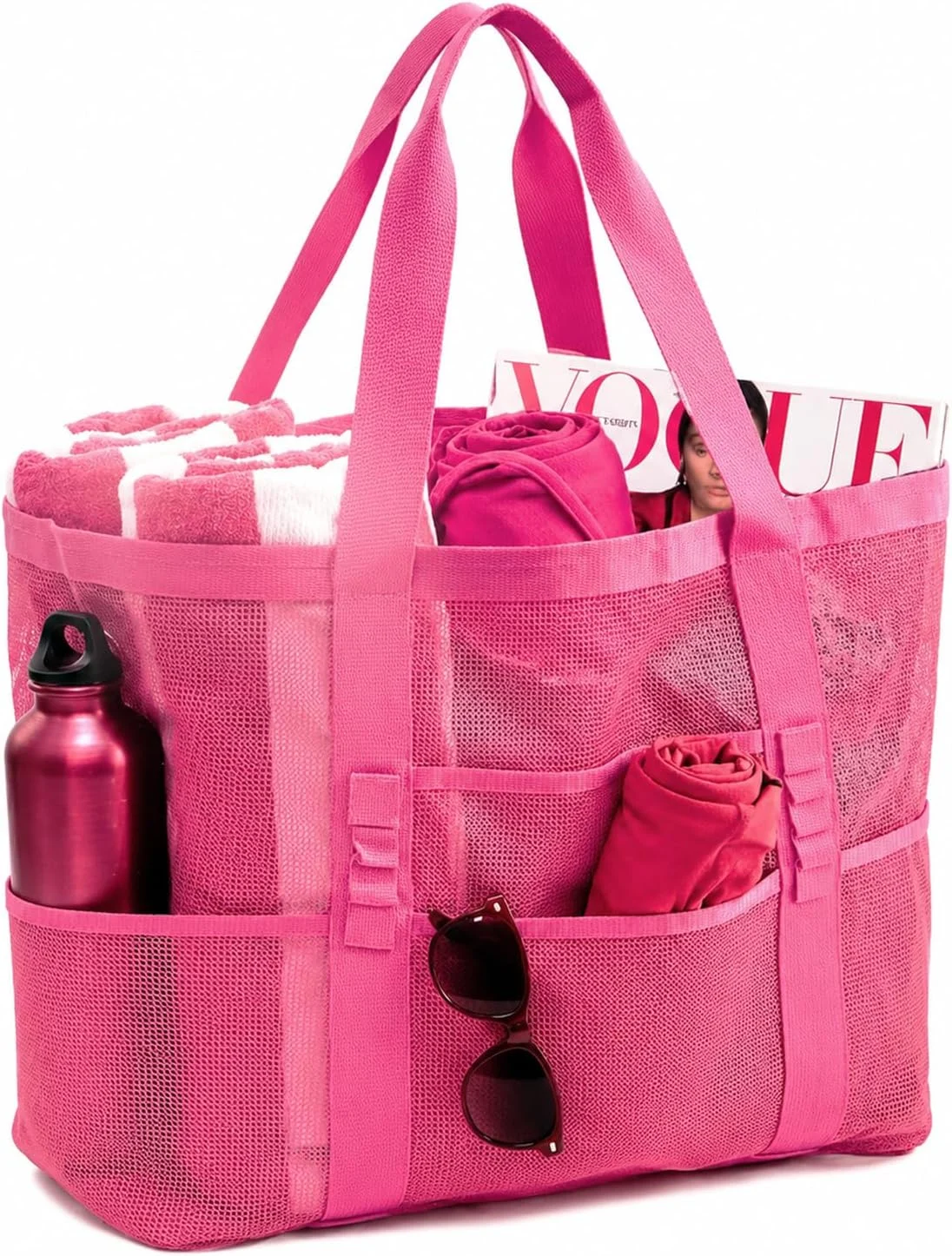 JOYPICKS Large Mesh Beach Tote Bag Only $4.xx (Reg. $16) at Amazon