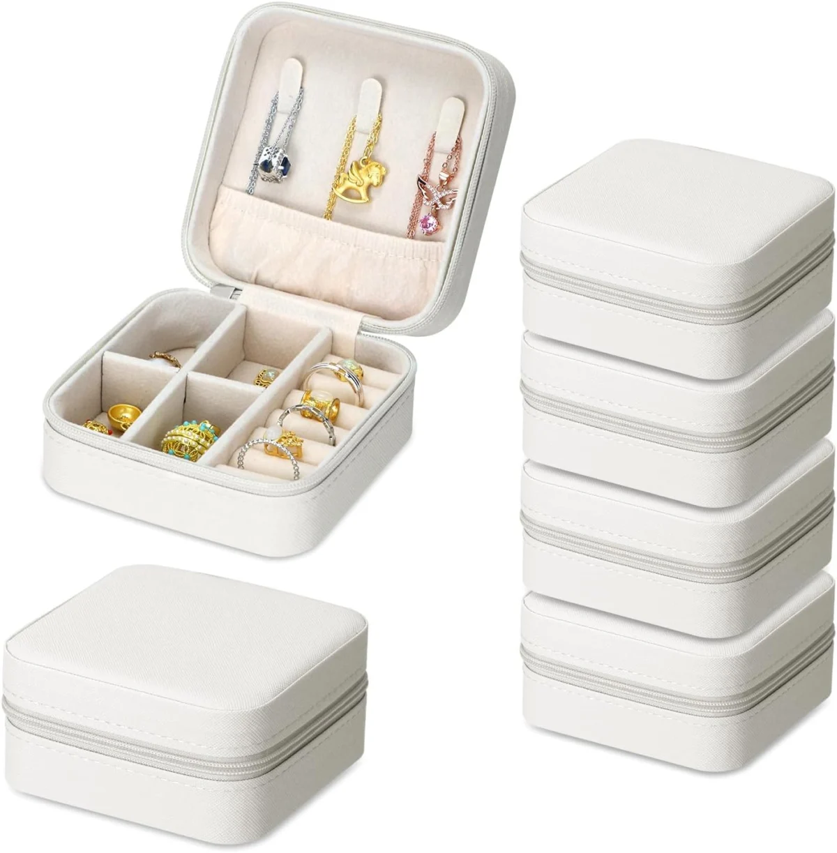 QWORK Travel Jewelry Case 6-Pack Only $14.xx (Reg. $15) at Amazon