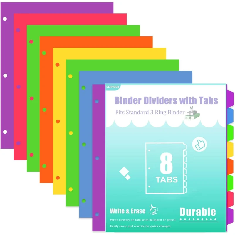 3 Ring Binder Dividers Deal: Save $5.xx at Amazon