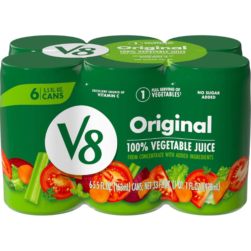 V8 Original Vegetable Juice 6-Pack Deal: Save $3.xx at Amazon