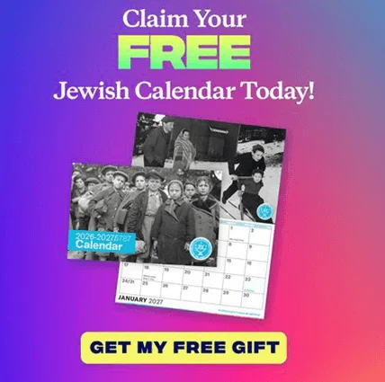 2026‑2027 JDC Jewish Calendar Free Deal at Jdc Head