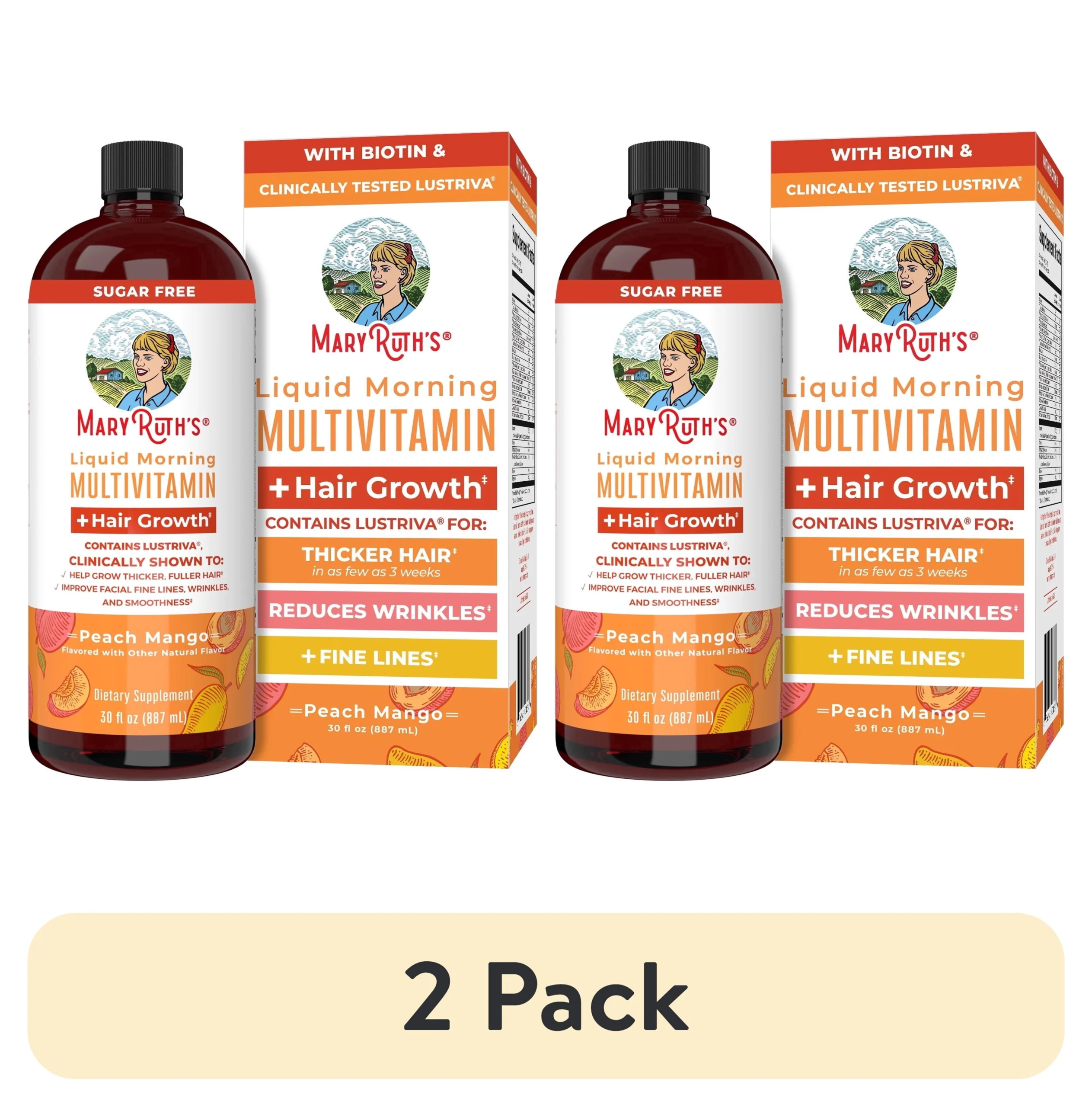 MaryRuth’s Liquid Multivitamin + Hair Growth Lustriva Only $50