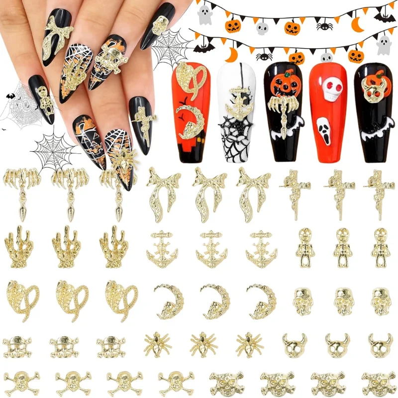70 Pcs Halloween Nails Charms Deal: Save $3.xx at Amazon
