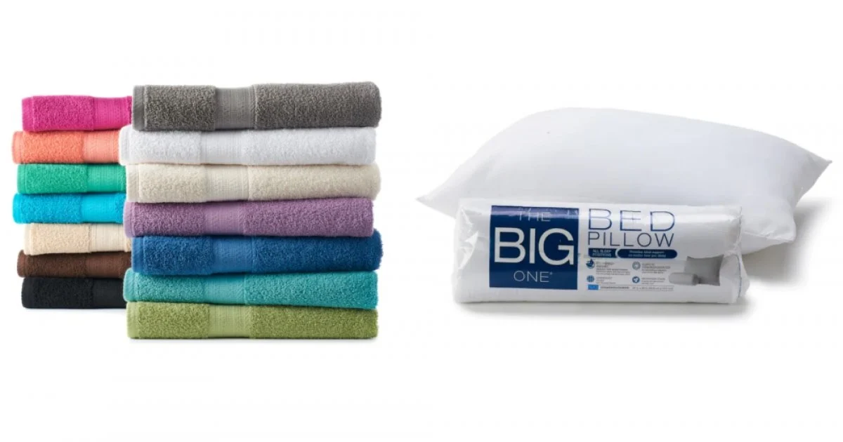 Pillows & Towels Deal – Save $10 with CODE HOME15 at Kohl’s