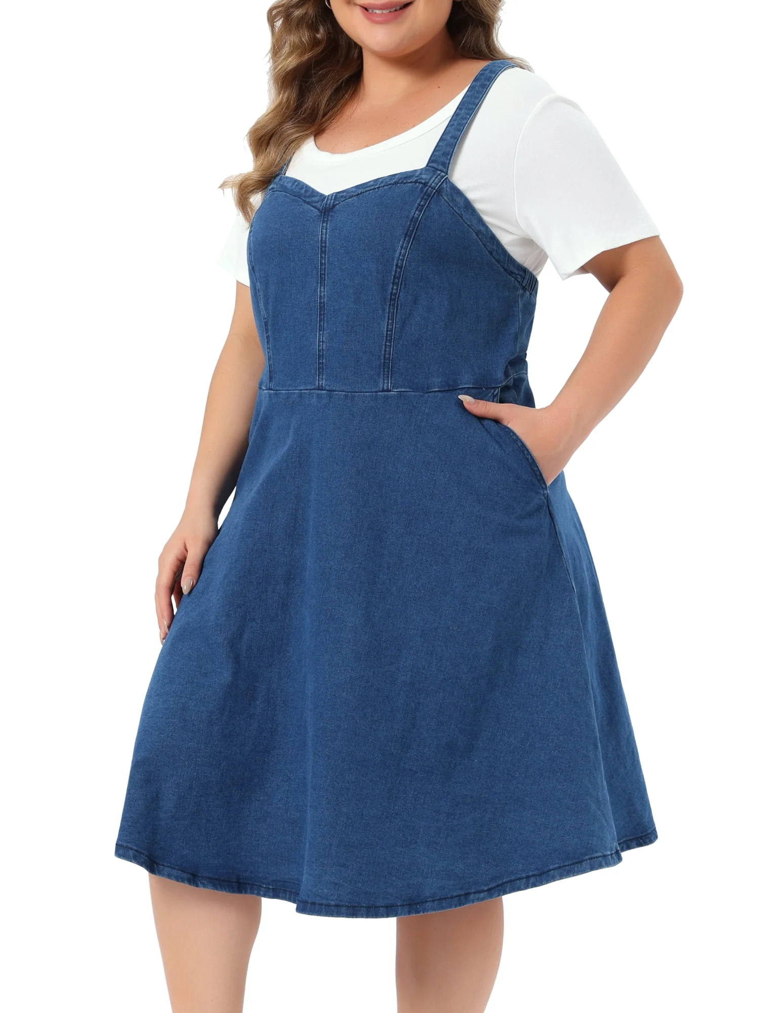 Women’s Midi Dress Only $8 (and Denim Overalls $14+) at Walmart