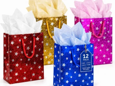 12 Pack Gift Bags with Handles $9.xx (Reg $16)