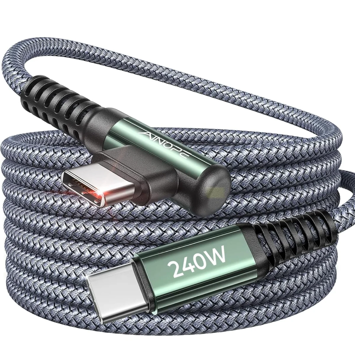 AINOPE 10′ 240W USB‑C to USB‑C Cable Only $9.xx at Amazon