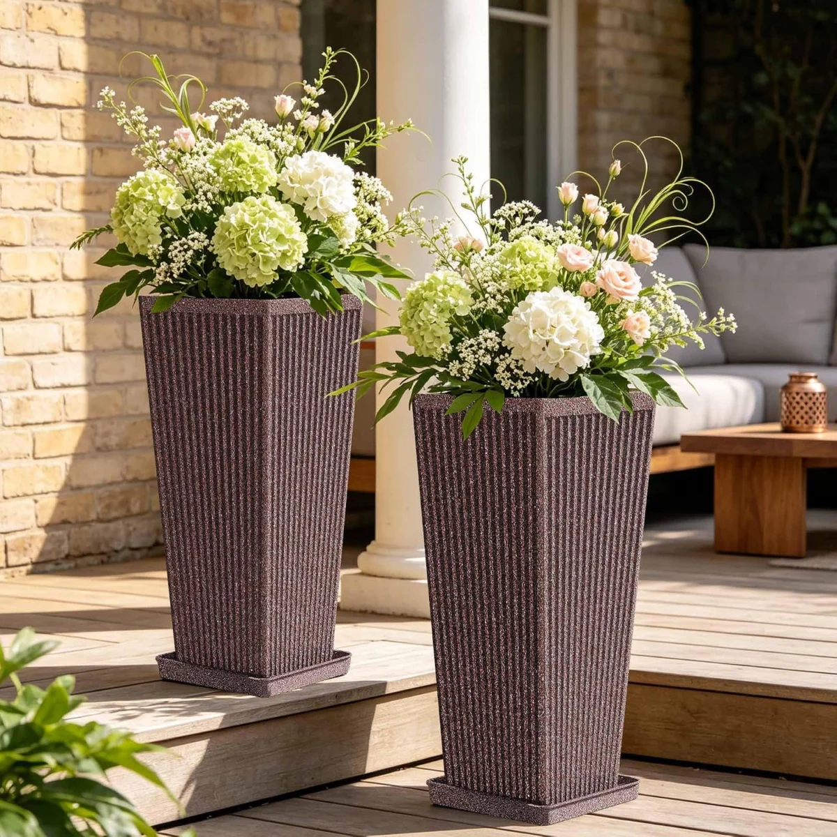 Square Tall Planters 2‑Pack Only $52.xx (Reg. $63) at Amazon