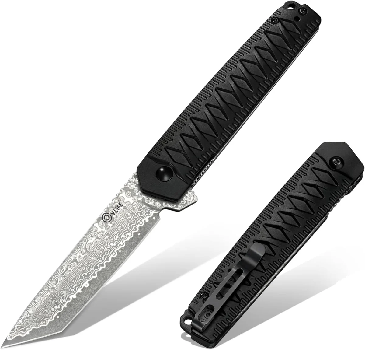 CVLIFE Damascus Pocket Knife Only $20.xx (Reg. $40) at Amazon