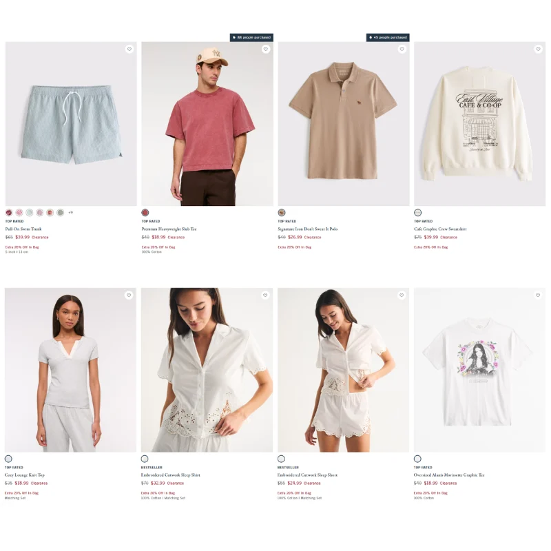 Abercrombie Clearance Sale: Save up to 80% at Abercrombie