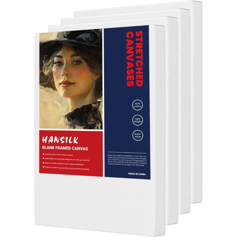 HANSILK 12×16 Canvas 4 Pack Deal: Save $13.xx at Amazon