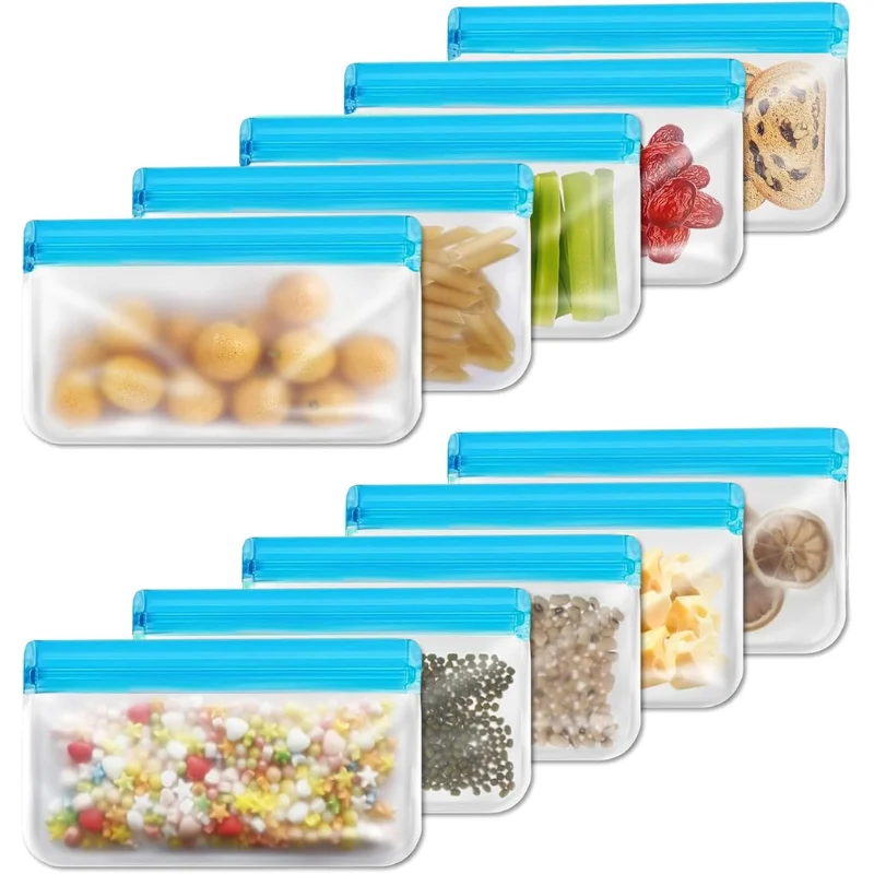 10 Pack Reusable Snack Bags Deal: Save $2.xx at Amazon
