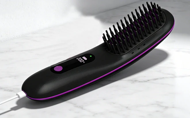 Cordless Hair Straightener Brush Deal: Save $45.xx