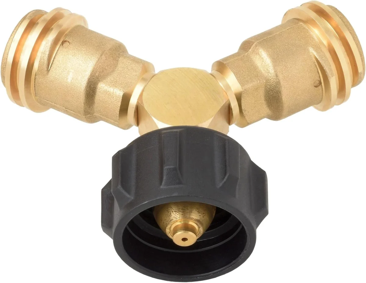 Flame King Propane Tank Y Splitter Adapter Only $14.xx (Reg. $25)