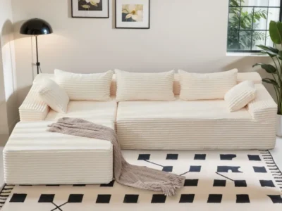 Corduroy Sectional Couch Deal: Save $270 at Wayfair