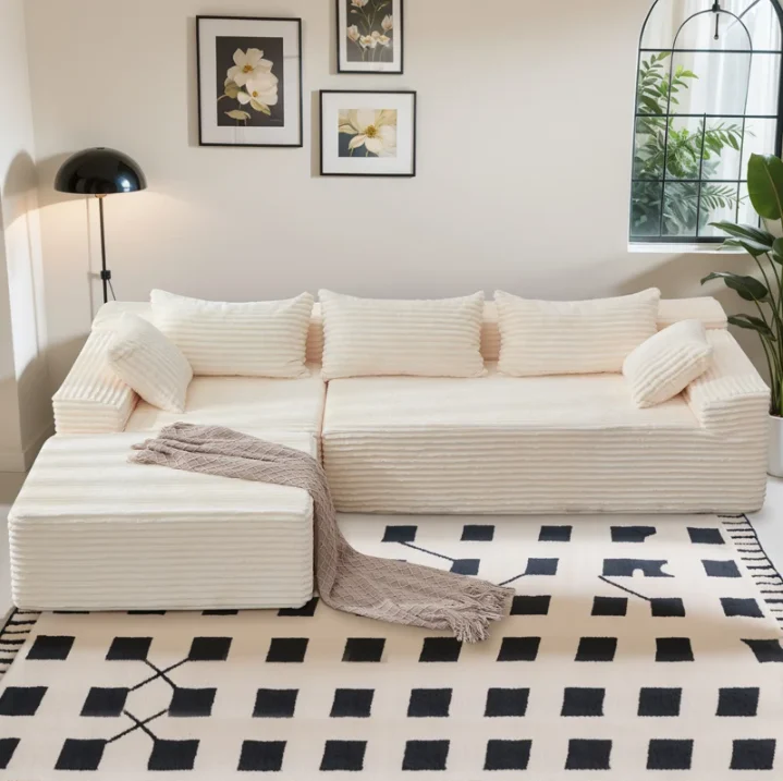 Corduroy Sectional Couch Deal: Save $270 at Wayfair