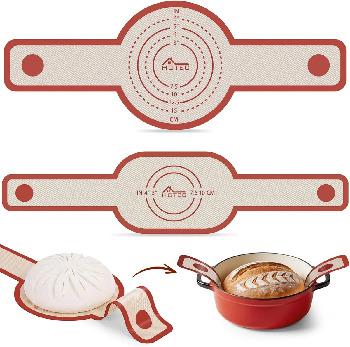 HOTEC Silicone Bread Sling 2‑pc Just $9.xx at Amazon