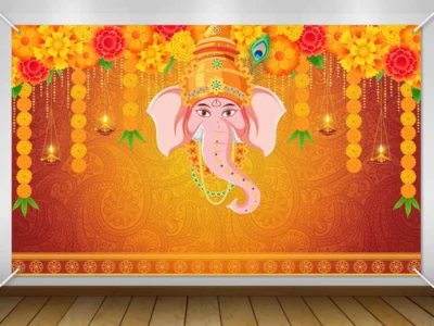 Ganesh Pooja Backdrop Banner Only $4.xx (Reg. $9) at Amazon