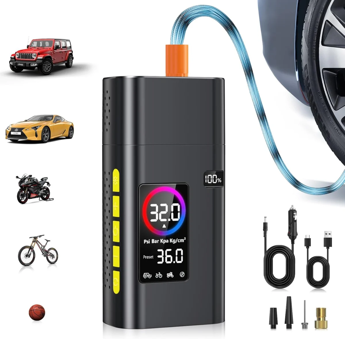 AIPOWAY 180 PSI Cordless Tire Inflator Only $13.xx (Reg. $80)