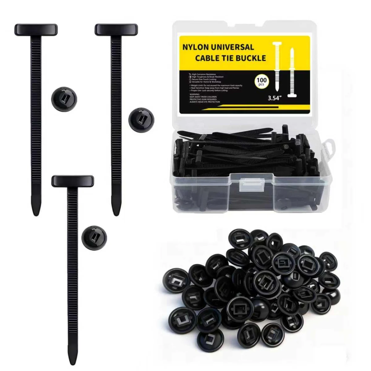 100-Piece Nylon Cable Tie Buckles Only $3.xx (Reg. $5) at Amazon